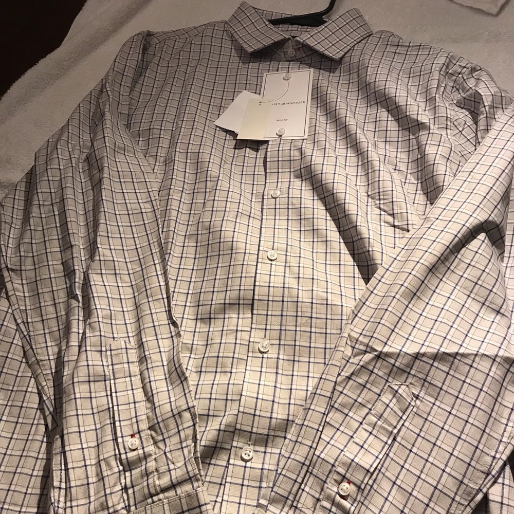 New mens dress shirt long sleeve neck size 16-16.5
